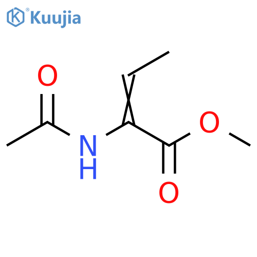 2-Butenoic acid, 2-(acetylamino)-, methyl ester structure