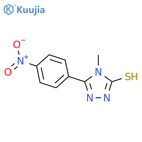 4-Methyl-5-(4-nitro-phenyl)-4H-[1,2,4]triazole-3-thiol structure