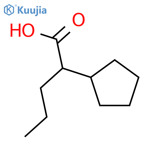 Cyclopentaneaceticacid, a-propyl- structure