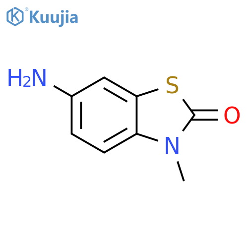 2(3H)-Benzothiazolone, 6-amino-3-methyl- structure