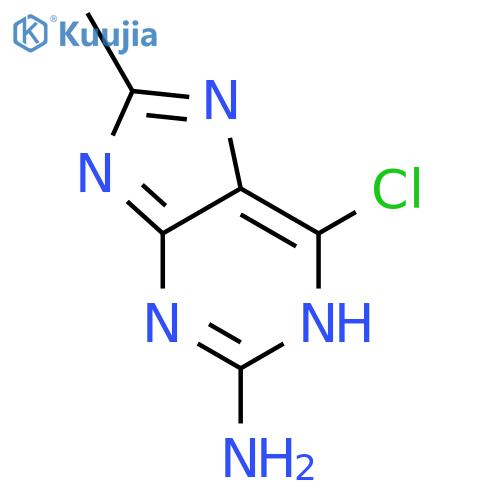 1H-Purin-2-amine, 6-chloro-8-methyl- structure