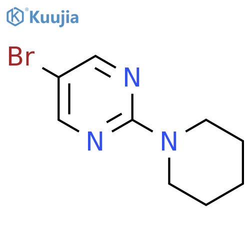 (5-Bromopyrimidin-2-yl)piperidine structure