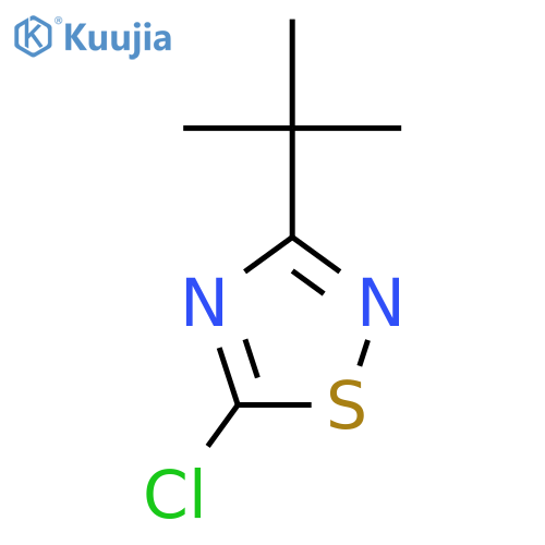 3-tert-butyl-5-chloro-1,2,4-thiadiazole structure