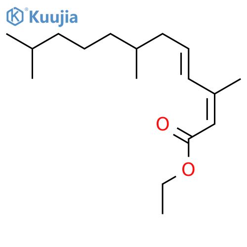 2,4-Dodecadienoic acid,3,7,11-trimethyl-, ethyl ester, (E,Z)- (9CI) structure