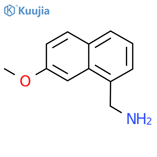 (7-methoxynaphthalen-1-yl)methanamine structure