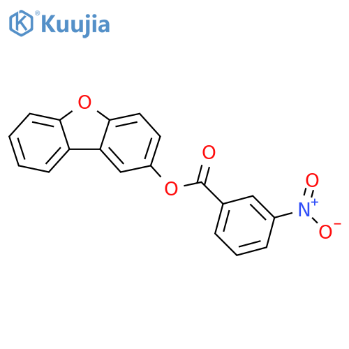 2-Dibenzofuranol,3-nitrobenzoate(9CI) structure