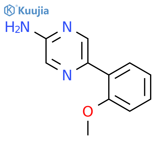 5-(2-methoxyphenyl)pyrazin-2-amine structure