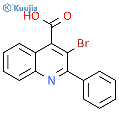 4-Quinolinecarboxylic acid, 3-bromo-2-phenyl- structure