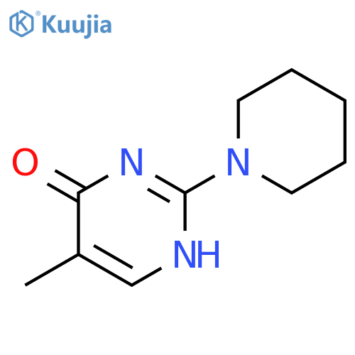 4(1H)-Pyrimidinone, 5-methyl-2-(1-piperidinyl)- structure