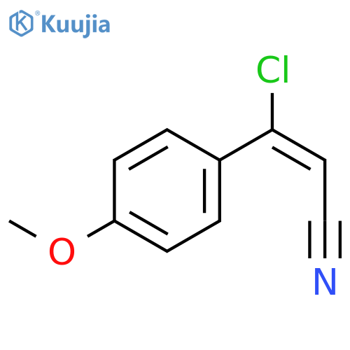 2-Propenenitrile,3-chloro-3-(4-methoxyphenyl)- structure
