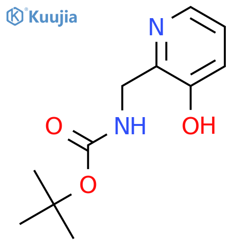 CARBAMIC ACID, [(3-HYDROXY-2-PYRIDINYL)METHYL]-, 1,1-DIMETHYLETHYL ESTER structure