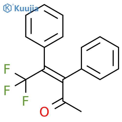 3-Penten-2-one, 5,5,5-trifluoro-3,4-diphenyl-, (3Z)- structure