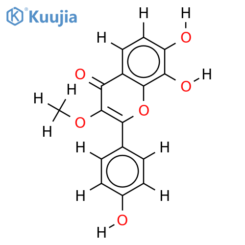 3-Me ether-3,4',7,8-Tetrahydroxyflavone structure