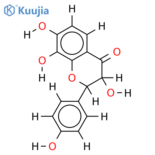 (+-)-4',7,8-Trihydroxy-2,3-trans-dihydroflavonol structure