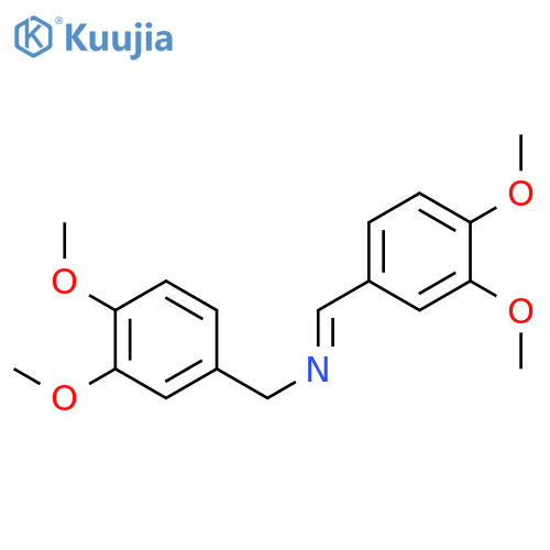 Benzenemethanamine, N-[(3,4-dimethoxyphenyl)methylene]-3,4-dimethoxy- structure