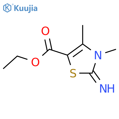 ethyl 2-imino-3,4-dimethyl-2,3-dihydro-1,3-thiazole-5-carboxylate structure