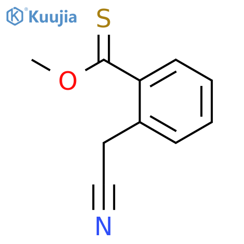 Benzoic acid,2-[(cyanomethyl)thio]-, methyl ester structure