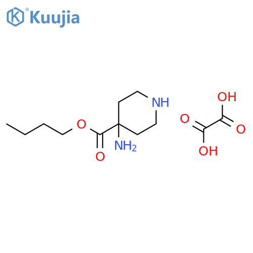 Butyl 4-aminopiperidine-4-carboxylate;oxalic Acid structure