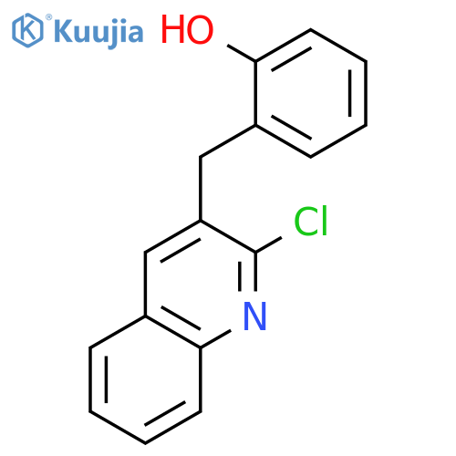 Phenol, 2-[(2-chloro-3-quinolinyl)methyl]- structure