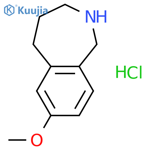 1H-2-BENZAZEPINE, 2,3,4,5-TETRAHYDRO-7-METHOXY-, HYDROCHLORIDE structure