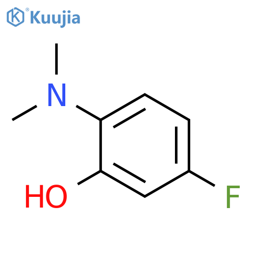 2-(dimethylamino)-5-fluorophenol structure