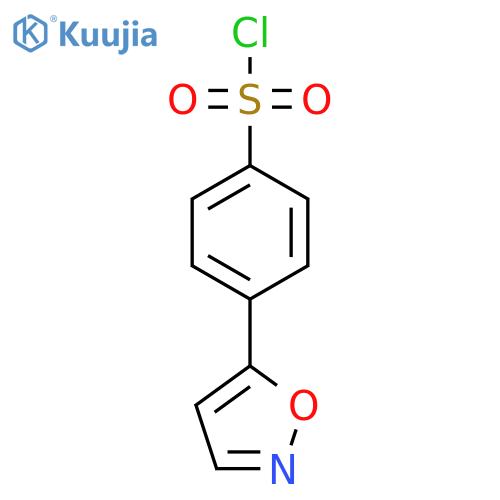 4-(1,2-Oxazol-5-yl)benzene-1-sulfonyl chloride structure