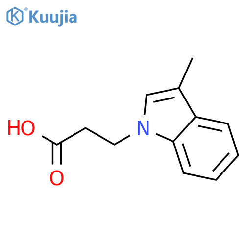 3-(3-Methyl-1H-indol-1-yl)propanoic acid structure