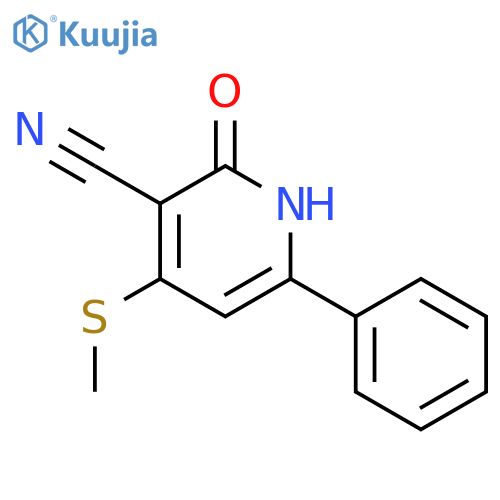 4-(METHYLSULFANYL)-2-OXO-6-PHENYL-1,2-DIHYDRO-3-PYRIDINECARBONITRILE structure