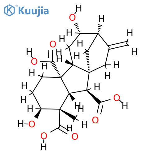 (1alpha,2beta,4aalpha,4bbeta,6alpha,10beta)-2,6-dihydroxy-1-methyl-8-methylidenegibbane-1,4a,10-tricarboxylic acid structure