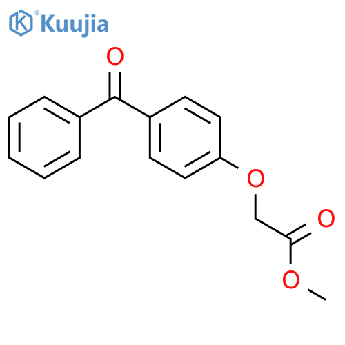 methyl 2-(4-benzoylphenoxy)acetate structure