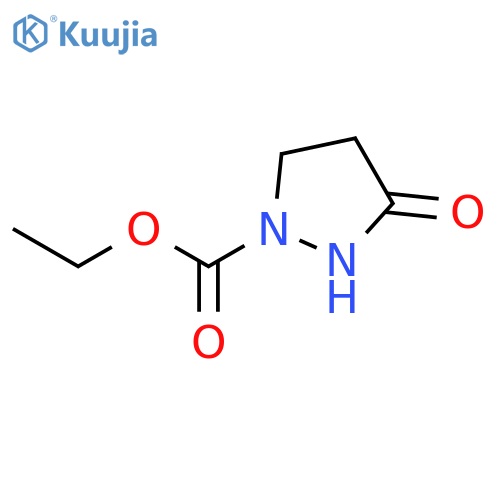 1-Pyrazolidinecarboxylic acid, 3-oxo-, ethyl ester structure