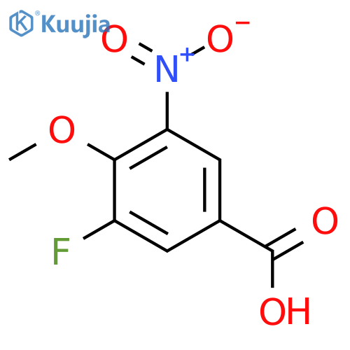 3-Fluoro-4-methoxy-5-nitrobenzoic acid structure