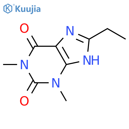 8-ethyl-1,3-dimethyl-2,3,6,7-tetrahydro-1H-purine-2,6-dione structure