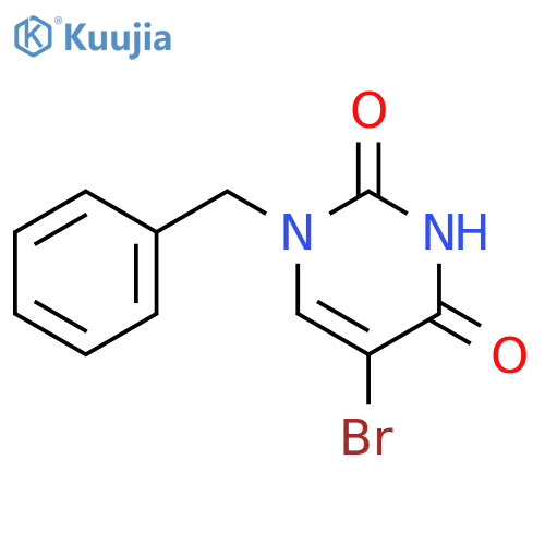 1-benzyl-5-bromo-1,2,3,4-tetrahydropyrimidine-2,4-dione structure