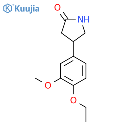 4-(4-ethoxy-3-methoxyphenyl)pyrrolidin-2-one structure