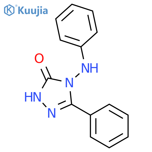 3H-1,2,4-Triazol-3-one, 2,4-dihydro-5-phenyl-4-(phenylamino)- structure