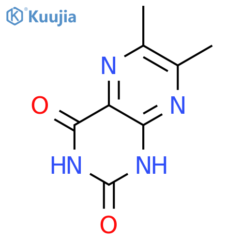 6,7-dimethyl-2,4(1H,3H)-Pteridinedione structure