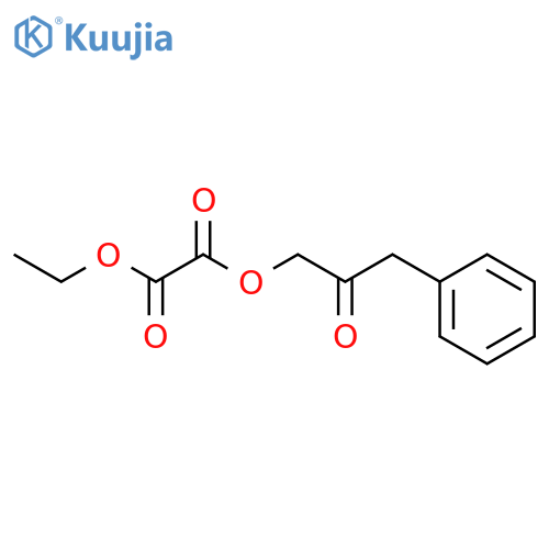 Ethanedioic acid, ethyl 2-oxo-3-phenylpropyl ester structure
