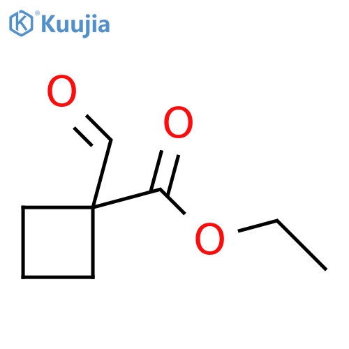 ethyl 1-formylcyclobutane-1-carboxylate structure
