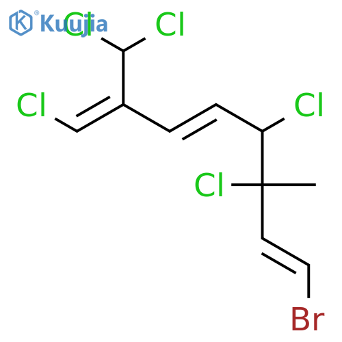 (1E,3R*,4S*,5E,7Z)-1-bromo-3,4,8-trichloro-7-(dichloromethyl)-3-methylocta-1,5,7-triene structure