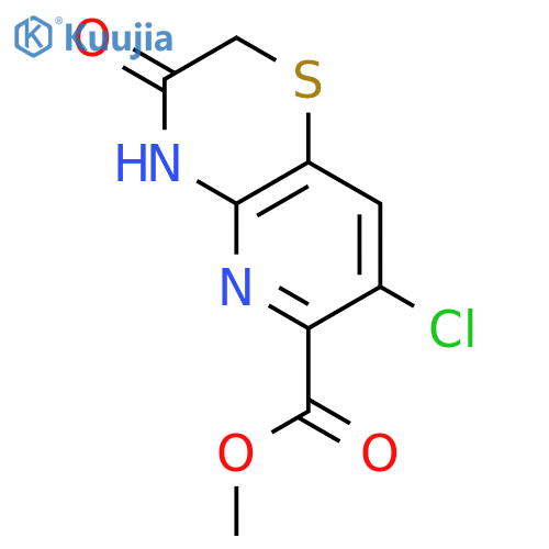 Methyl 7-chloro-3-oxo-3,4-dihydro-2H-pyrido-3,2-b1,4thiazine-6-carboxylate structure