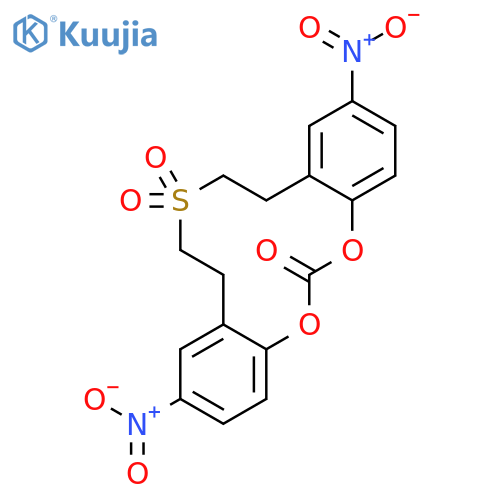 CARBONIC ACID, SULFONYLDI-2,1-ETHANEDIYLBIS(4-NITROPHENYL) ESTER structure