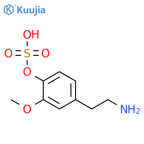 1-(Hydrogen sulfate)-4-(2-aminoethyl)-2-methoxy-phenol structure