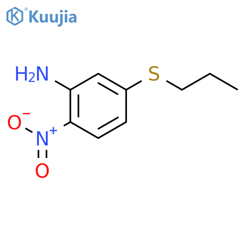 2-Nitro-5-(propylthio)aniline structure