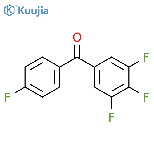 (4-fluorophenyl)(3,4,5-trifluorophenyl)methanone structure