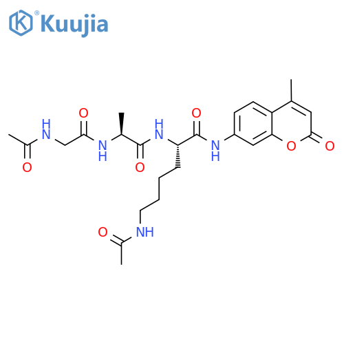 Ac-Gly-Ala-Lys(Ac)-AMC structure