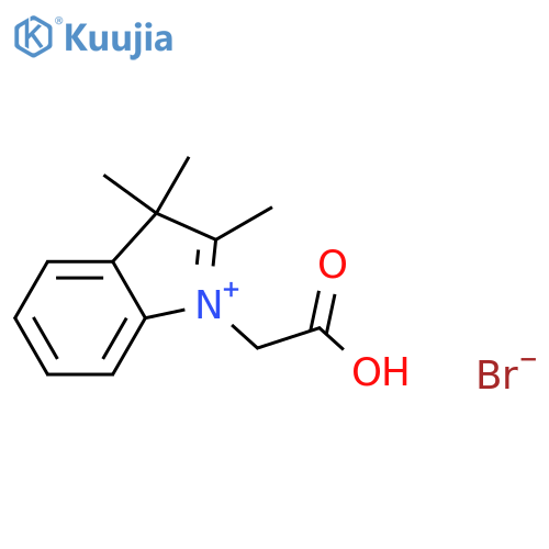 3H-Indolium, 1-(carboxymethyl)-2,3,3-trimethyl-, bromide structure