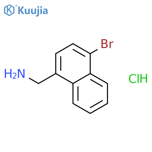 (4-Bromonaphthalen-1-yl)methanamine hydrochloride structure