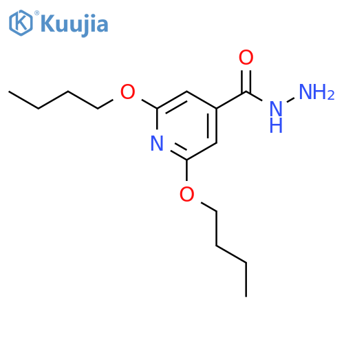 2,6-dibutoxypyridine-4-carbohydrazide structure