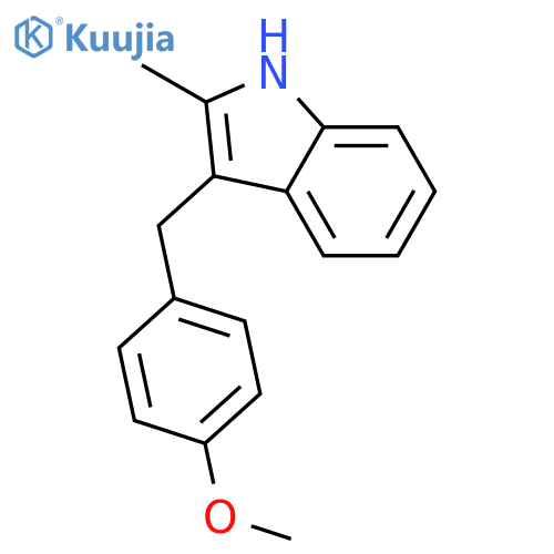 1H-Indole, 3-[(4-methoxyphenyl)methyl]-2-methyl- structure